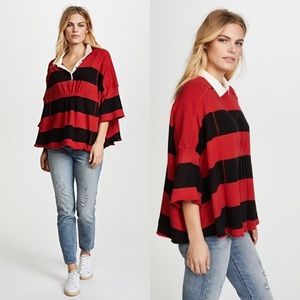 We The Free Yuki Striped Rugby Top